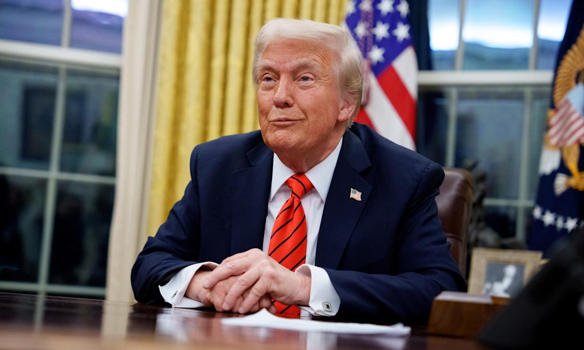 President Donald Trump in the Oval Office