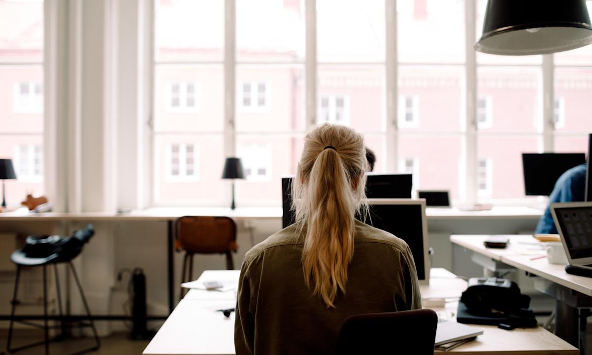 Woman working from home 