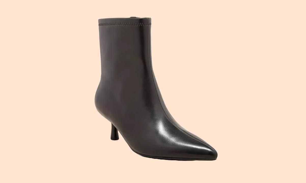 A New Day Lonnie Kitten Heel Stretch Ankle Boots