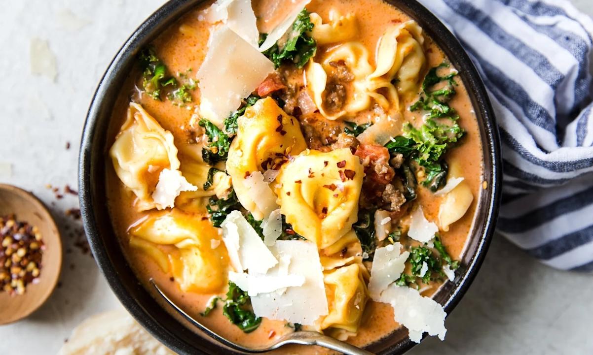 The Modern Proper’s Tortellini Soup with Italian Sausage and Kale