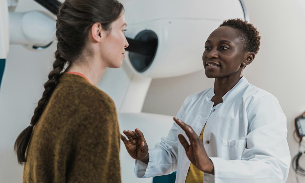 Woman seeing a doctor