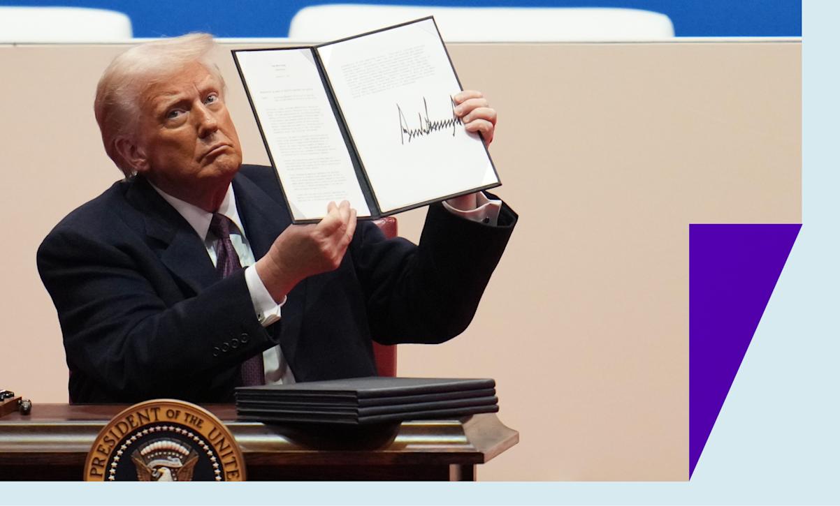 Trump with an executive order 