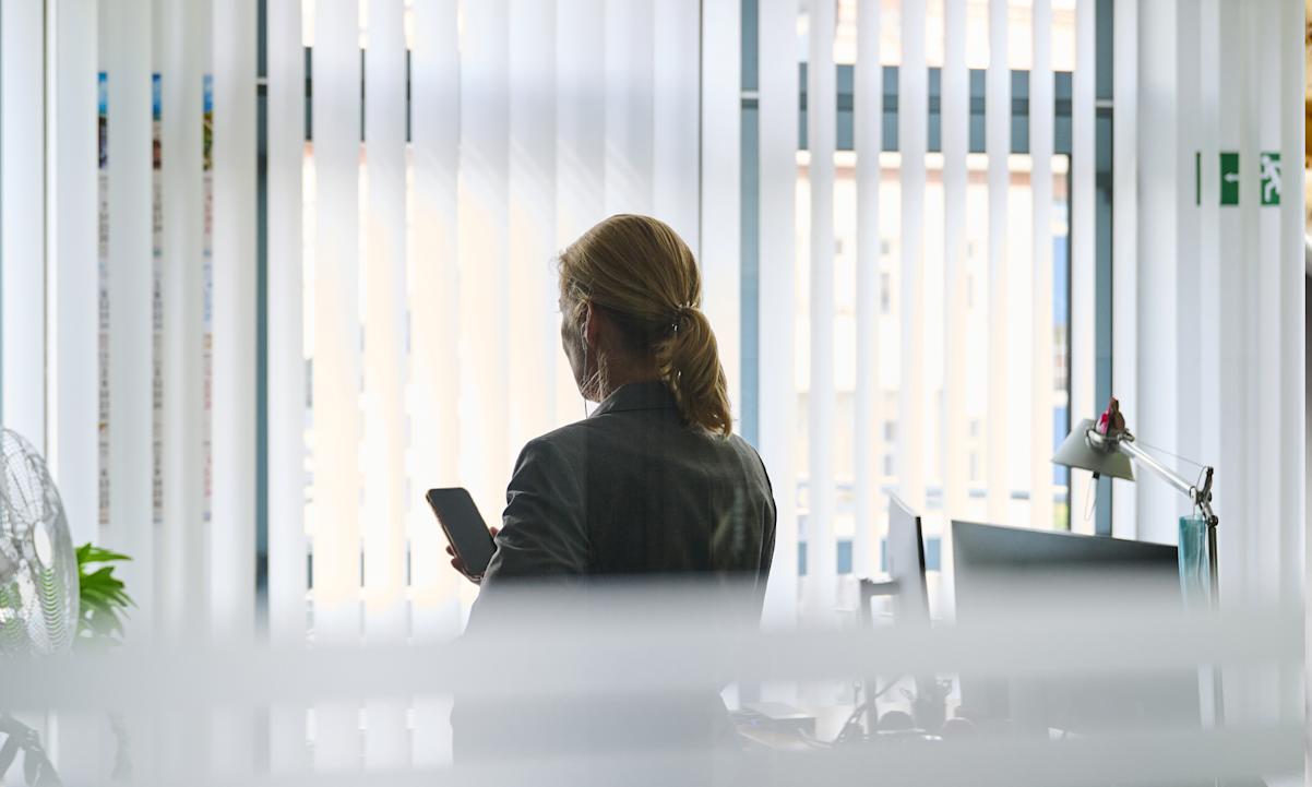 Woman in office