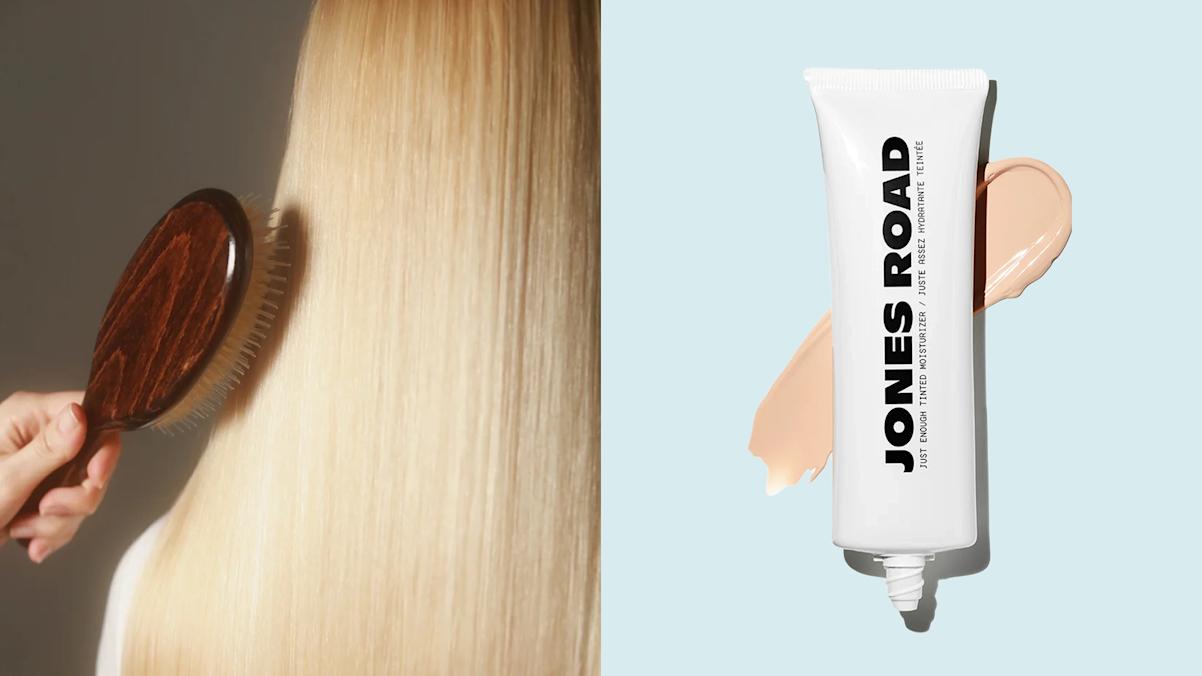 hairbrush, makeup