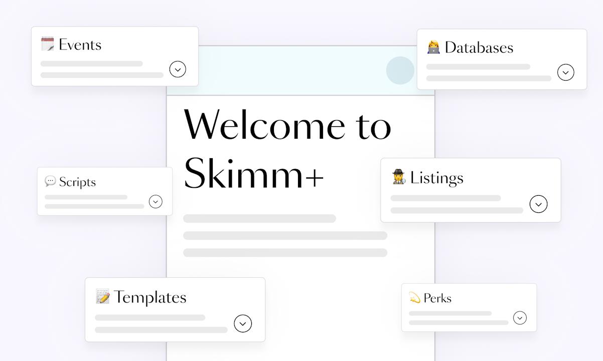 welcome to skimm plus