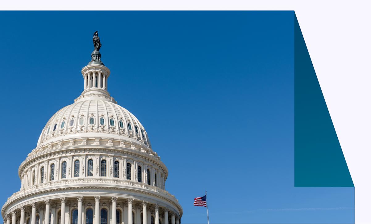 US Capitol building dome with American flag