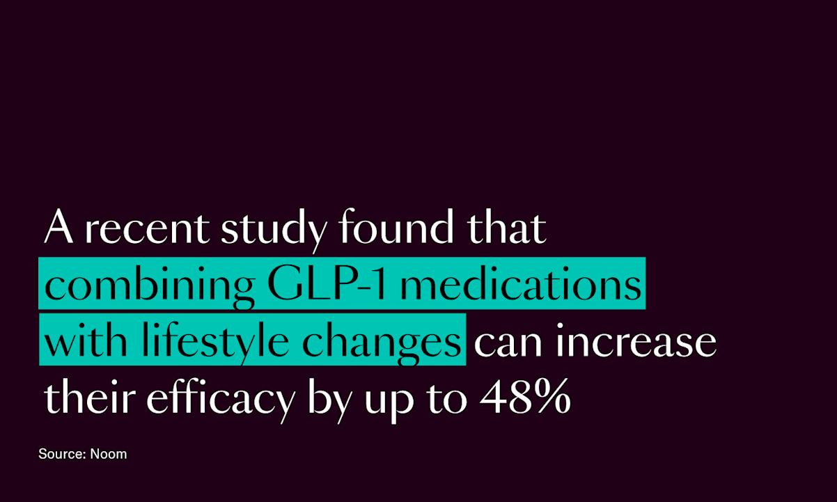 a recent study found that combining GLP-1 medications with lifestyle changes can increase their efficacy by up to 48%